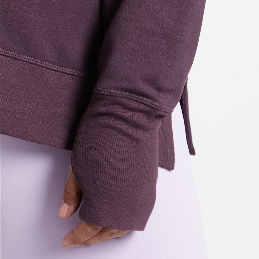 Athleta Coaster Luxe Sweatshirt in Deep Crocus Violet - Sz Small - Picture 10 of 15